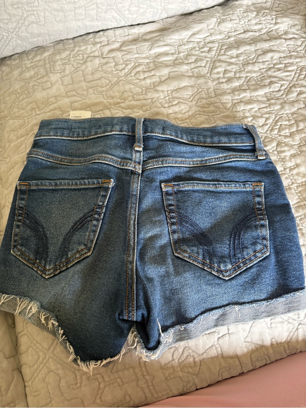 Hollister Medium Blue Denim Cutoff Shorts